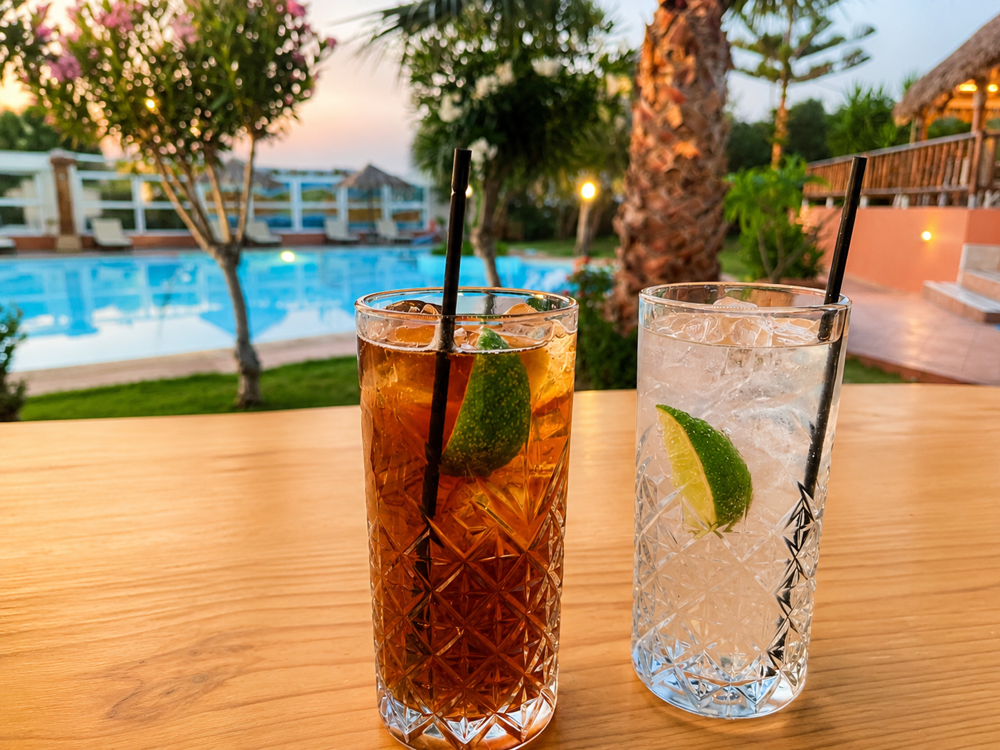 Refreshment,color and summer in one glass